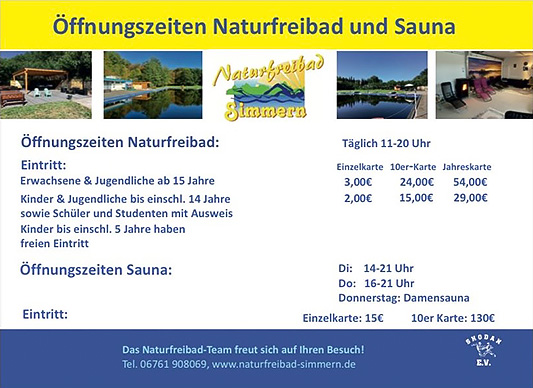 Sauna am Naturfreibad Simmern