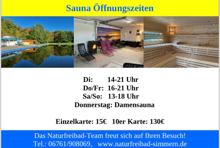 Sauna Naturfreibad Simmern